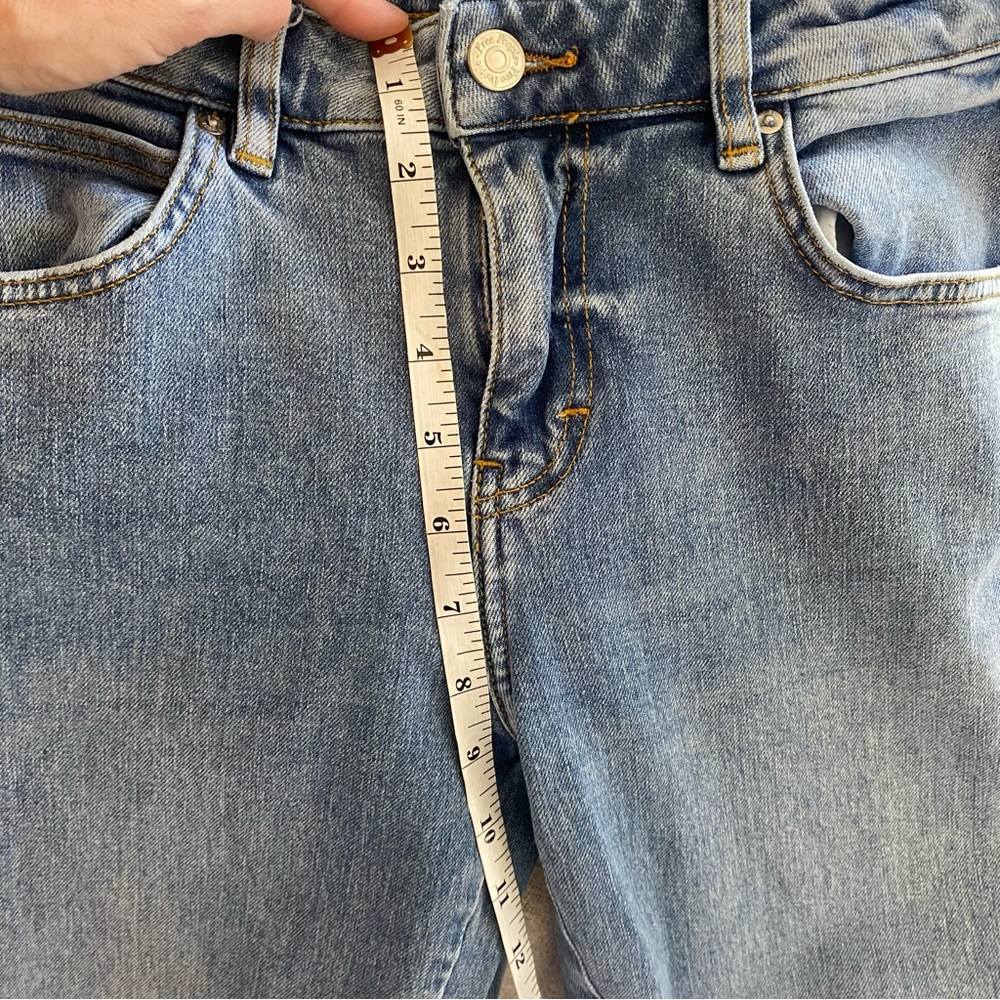 FREE PEOPLE Distressed Hem Zipper Jeans - Picture 7 of 11